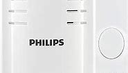 Philips Wireless Doorbell Kit, Plug-In Reciever, 1 Push Button, 8 Melodies, 4 Volume Levels, 150 Ft Range, White, DES2180W/27