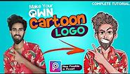 Make Your Own Cartoon Gaming Logo In Picsart 🔥 Complete Tutorial