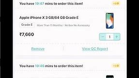 Refurbished iPhone X/7Plus ₹7660 🤯🔥| Grade E | COD order For Subscriber's #cashifysupersale #shorts