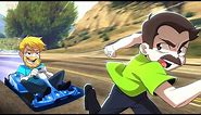 Runners Vs. Go Karts in GTA 5!