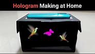 How to Make Simple Hologram Video Projector at Home | DIY | For Science Project