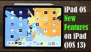 iPadOS (iOS 13) running on iPad Pro - New Features