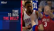 Should 76ers fan who flipped off Russell Westbrook ring the bell?