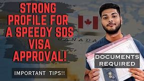 Canada Student Visa: Sds Category Quick Approval | Documents Required | Imp Tips