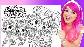 Coloring Shimmer and Shine Coloring Pages | Shimmer, Shine, Leah & Zeta