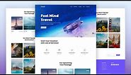 Build A Responsive Tour & Travel Website Design Using Only HTML And CSS | Pure HTML & CSS Tutorial