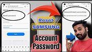 How To Reset SAMSUNG Account Password ! Samsung account password भूल गए हो तो कैसे पता करें 🔥