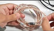 LN007008 16 Core OCC Silver Plated Mixed Headphone Cable For Hifiman Sundara