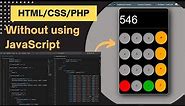 How to make a calculator in PHP.