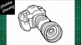 How to Draw a DSLR Camera