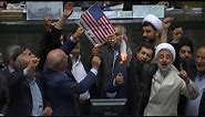 ‘Death to America’: Iran MPs burn American flag in parliament