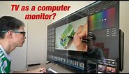 Can you use a TV as a computer monitor?