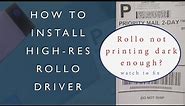 How to Install High-Resolution Rollo Driver for Windows | Wired Rollo Printer X1038