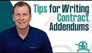 Tips for Writing Contract Addendums