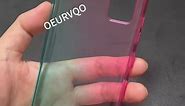 OEURVQO for Galaxy Note 10 Plus Case Clear Cute Gradient Colorful Slim Soft TPU Shockproof Anti-Scratch Protective Phone Cover for Samsung Galaxy Note 10 Plus (Pink/Green)