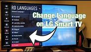 LG Smart TV: How to Change Language for Menu, Keyboard, Audio & Voice Recognition)