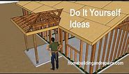 How To Build Small Porch With Hip Roof Framing - Building Ideas For Do It Yourselfer's