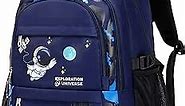 BOVIP Kids Backpack Astronaut Lightweight Preschool Kindergarten Backpack Bookbag for Toddlers Boys Girls Blue