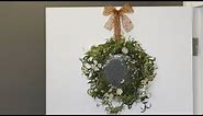 Door Wreath Hanger With Ribbon & Bow - How To