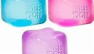 Schylling NeeDoh Nice Cube - Sensory Fidget Toy for Your Best Mellow and Chill - Square Shape with Groovy Goo Filling in Assorted Colors Blue Pink Purple - Age 3 to Adult - Pack of 1 Random Color