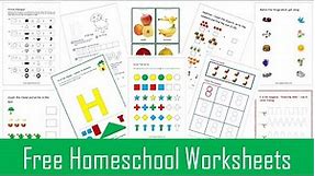 MegaWorkbook - Free Worksheets For Preschool And Kindergarten - How To Print And Download Worksheets