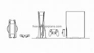 PlayStation 5 - Free CAD Drawings