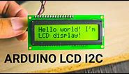 Arduino LCD I2C - Tutorial with Arduino Uno