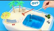 How To Make a Miniature Beach and Pool Zen Garden – DIY Stress-Relieving Desk Decoration