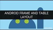 Android Frame Layout | Android table Layout | Android Tutorial for Beginners | Edureka