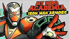 Drawing IRON MAN ARMORS from MY HERO ACADEMIA Characters (Story and Speedpaint)