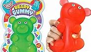 JA-RU Jumbo Squishy Gummy Bear Toy (1 Unit Assorted), Squeeze Stretchy Bear Stress Relief & Sensory Toy. Squishy Fidget Toys for Boys and Girls, Great Party Favor Stuffer Toy 4341-1