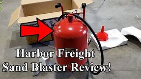 Harbor Freight 110LB Pressurized Abrasive Blaster REVIEW!