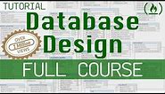 Database Design Course - Learn how to design and plan a database for beginners