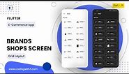 Flutter Shops/Brands Screen using GridView | Flutter eCommerce App UI
