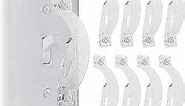 Light Swich Cover-Wall Light Switches Guard-Light Switch Guard Cover-switch covers,Childproof Light Switch Plate Protects Your Lights (Clear,8pc)