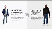 Levis 513 vs 514 Jeans - What's the difference [Jeans Advice]