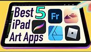 Top 5 Best Art Apps for the iPad Mini 6 (Drawing, Painting, 3d modeling & Social Apps)