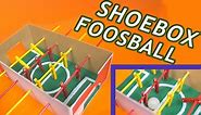 Crafty - Our DIY shoebox foosball will keep kids...