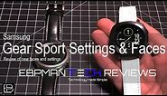 Samsung Gear Sport Settings and New Watch Faces