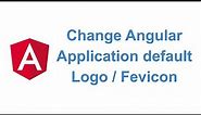Change Angular Application default Logo or Fevicon