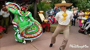 Beautiful Holiday Folklorico Dancers Showcase Mexico at Epcot