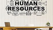 Vinyl Wall Decal Human Resources Office Style Selection Teamwork Stickers Mural Large Decor (g5594) Black