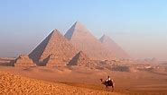 Who built the Egyptian pyramids?