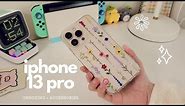 🍎 iphone 13 pro gold 128gb unboxing + accessories