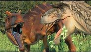 ALLOSAURUS VS ALBERTOSAURUS - Jurassic World Evolution 2