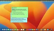 How to Use Sticky Notes or Stickies on MacBook / Mac / MacOS
