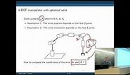 SYSC 4206 Lecture 7: Inverse kinematics 2, 6DOF robot arm with spherical wrist