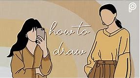 How to draw cartoon portrait | Picsart Tutorial