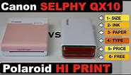 Canon Selphy Square QX 10 vs Polaroid Hi Print Printer !
