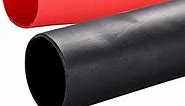 Young4us 2 Pack 1'' Heat Shrink Tube 3:1 Adhesive-Lined Heat Shrinkable Tubing Black&RED 4Ft